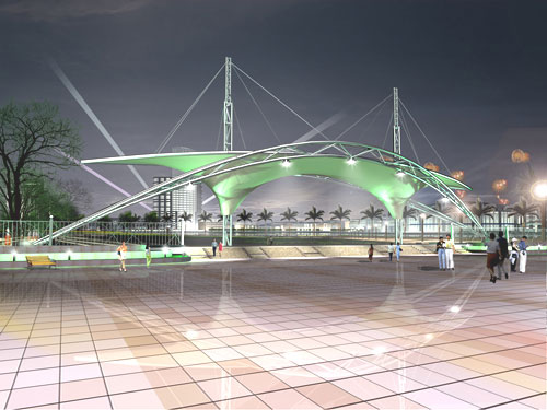 音樂廣場膜結(jié)構(gòu)